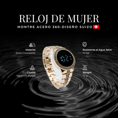 ZULA - Montré Acero Digital Mujer